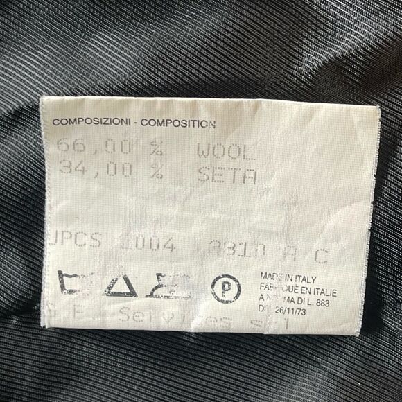 STELLA MCCARTNEY black tuxedo blazer with pin stripe detail. 40 - Picture 6 of 8